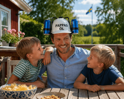 Personlig ölhjälm - med valfri text