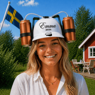 Personlig Ölhjälm – Student 2026 - studentpresent -