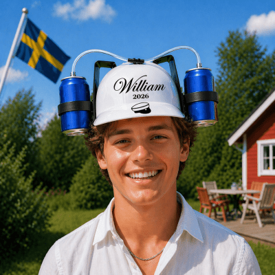 Personlig Ölhjälm – Student 2026 - studentpresent -