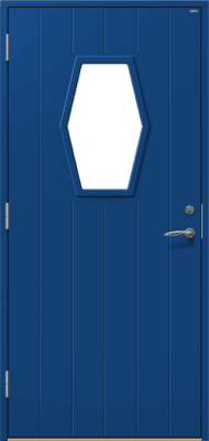 Ytterdörr Retro 18Q1 blå
