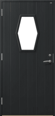 Ytterdörr Retro 18Q1 svart