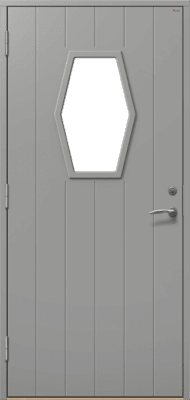 Ytterdörr Retro 18Q1 grå