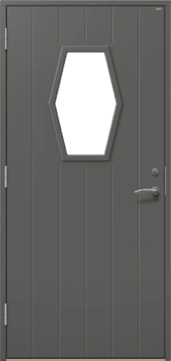Ytterdörr Retro 18Q1 mörkgrå