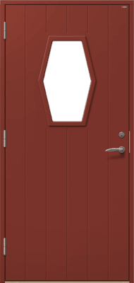 Ytterdörr Retro 18Q1 mahogny