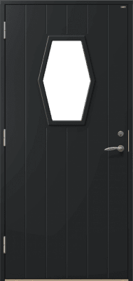 Ytterdörr Retro 18Q1 ebenholts