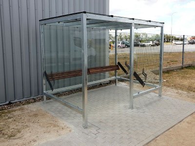 Rökrum med glasväggar